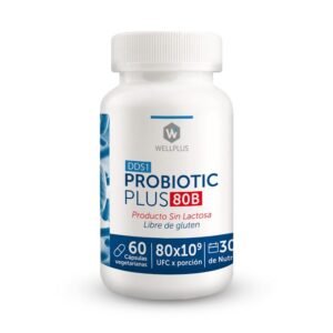 Probiótico Plus 80 Billones (60Cap) Wellplus