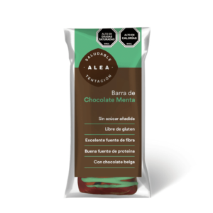 Barra chocolate menta (60g) Alea