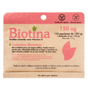 Biotina (110 porciones x 150ug) Dulzura Natural