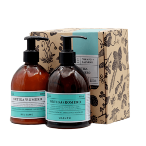 Pack Shampoo y Acondicionador Ortiga Romero (300mlx2) Apícola del Alba