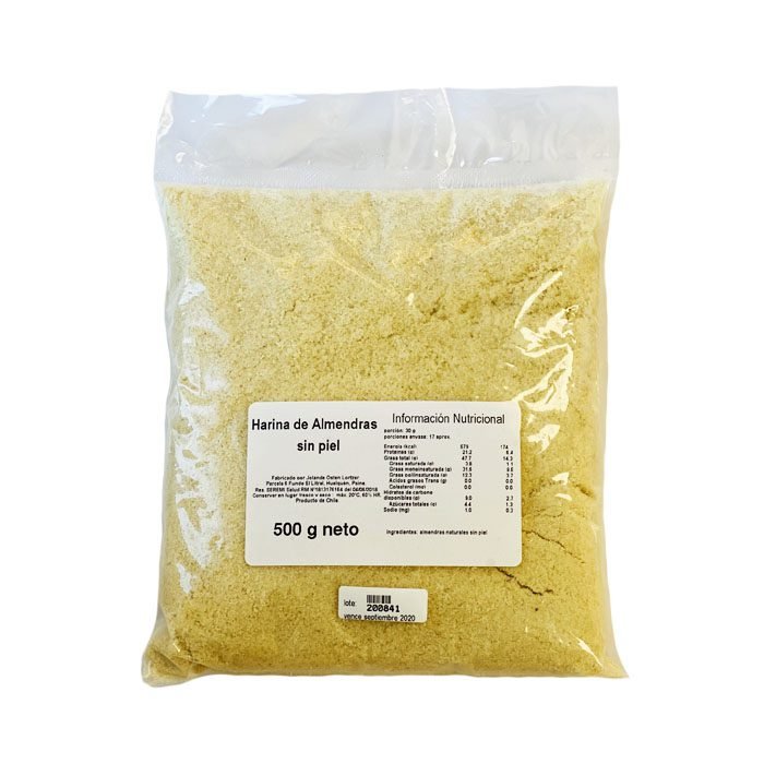 Harina de almendras sin piel y sin gluten (500g) El Litral