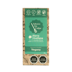 Chocolate con Avellanas (40g) Sabores Sin Culpa