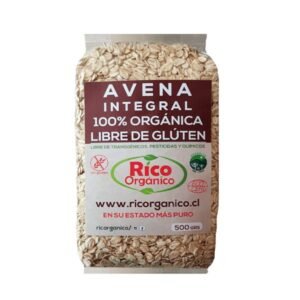 Avena integral orgánica sin gluten (500g) Rico Orgánico