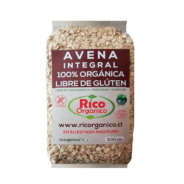 Avena integral orgánica sin gluten (500g) Rico Orgánico