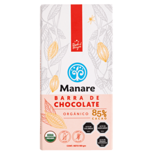 Barra de Chocolate 85% Cacao (100g) Manare