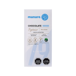 Barra de Chocolate 79% Cacao sin azúcar (100g) Manare