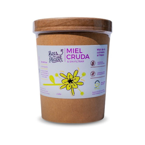 Miel cruda sin filtrar (1Kg) Bees & Health
