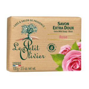 Jabón en barra de rosas (100g) Le Petit Olivier