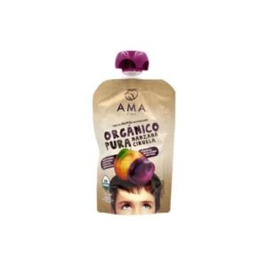 Puré de manzana ciruela orgánico (90g) AMA