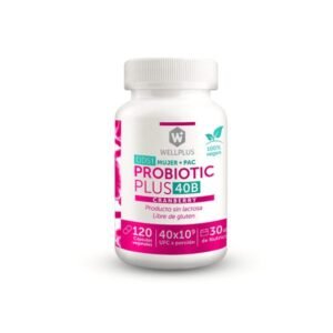Probiótico mujer 40 billones cranberry (120cap) Wellplus