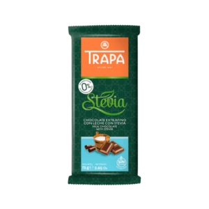 Chocolate de leche Stevia (75g) Trapa