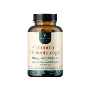 Cúrcuma + Pimienta Negra 500mg (90Cap) Karün Life