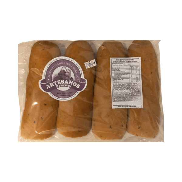 Pan Keto Choriketo Sin Gluten (4u) Artesanos Gourmet